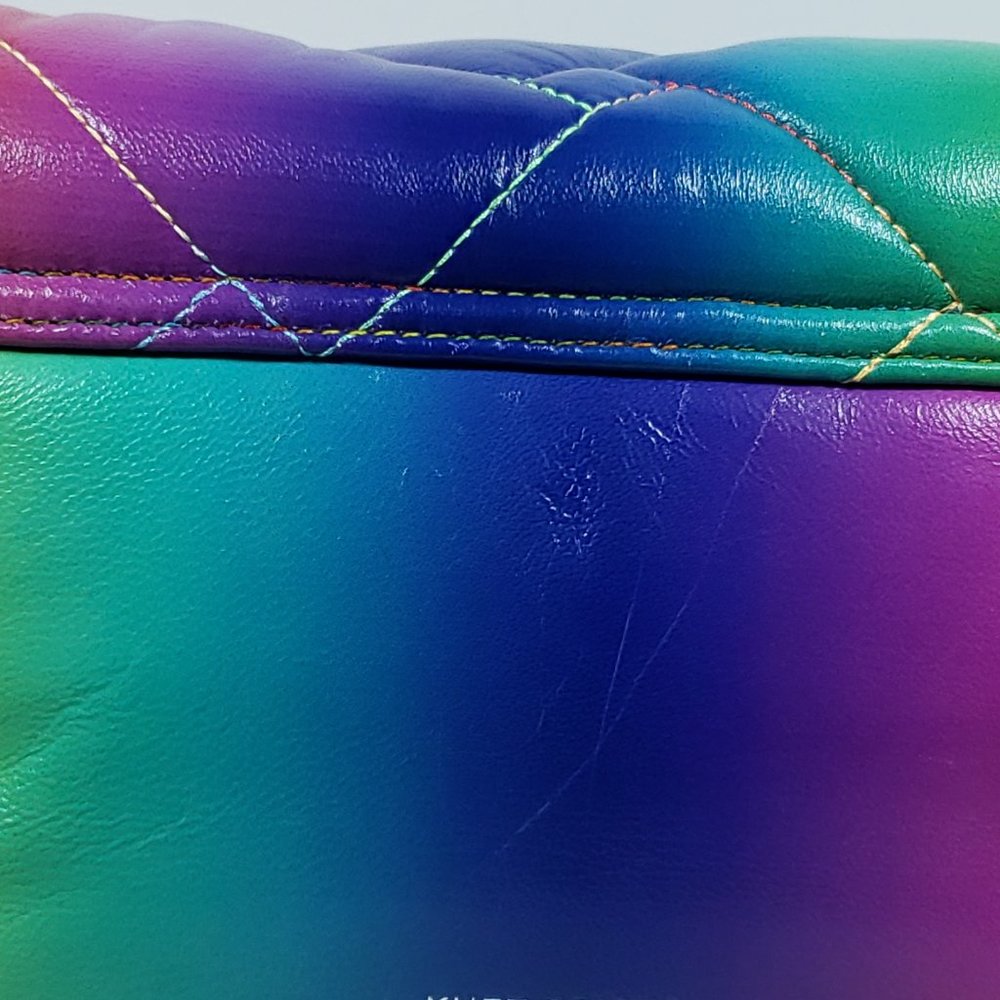 Kurt Geiger Kensington Quilted Leather Shoulder Bag - Rainbow - Picture 7 of 10
